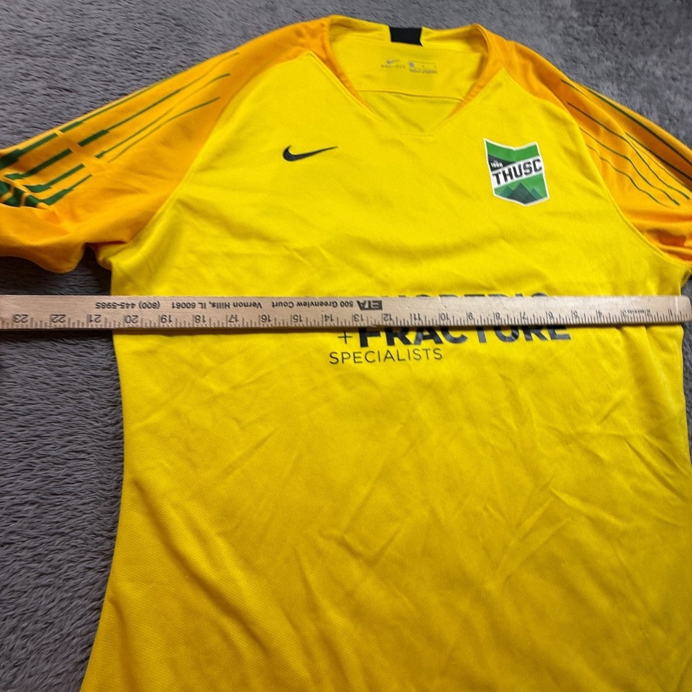 Nike THUSC Portland Oregon Soccer Jersey Women L #37 Long Sleeve Yellow - Picture 5 of 9